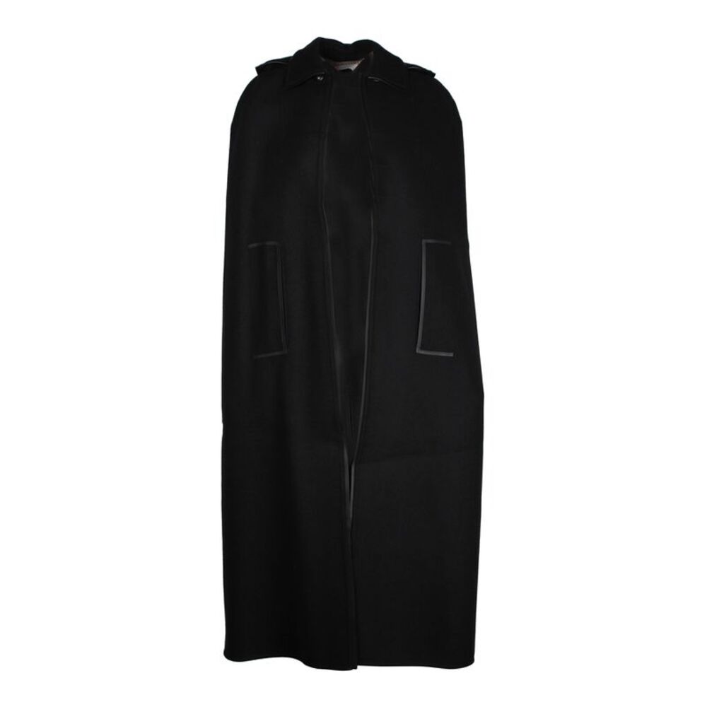 Valentino Garavani Long Cloak in Black Wool